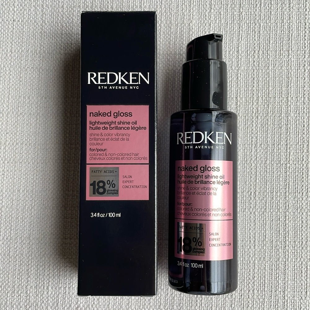 Redken Naked Gloss Lightweight Hair Oil for Shine and Frizz Control